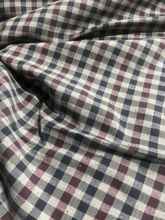 YVETTE 024 check cotton linnen