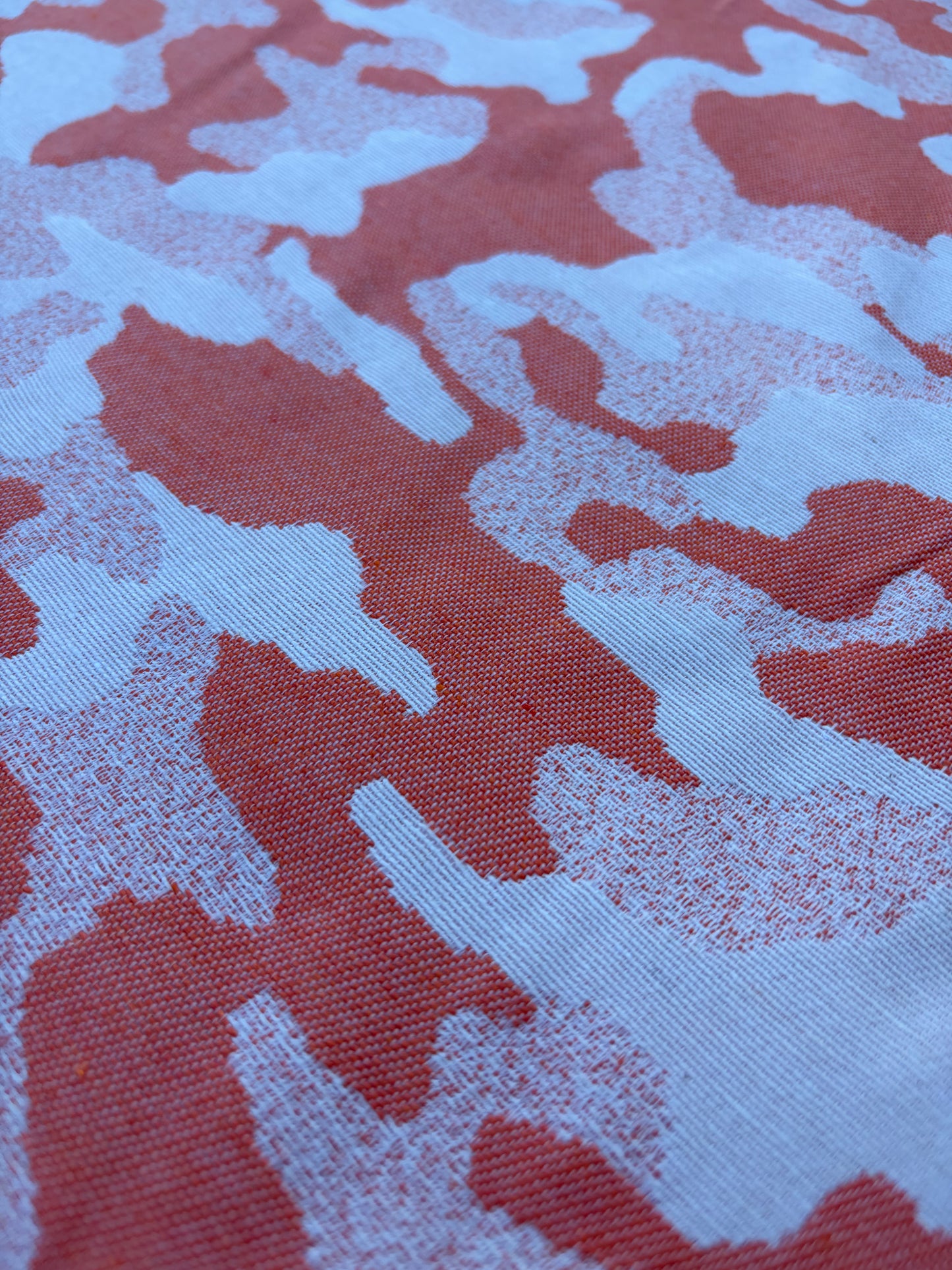 CHARLY 025 cotton jacquard camouflage orange