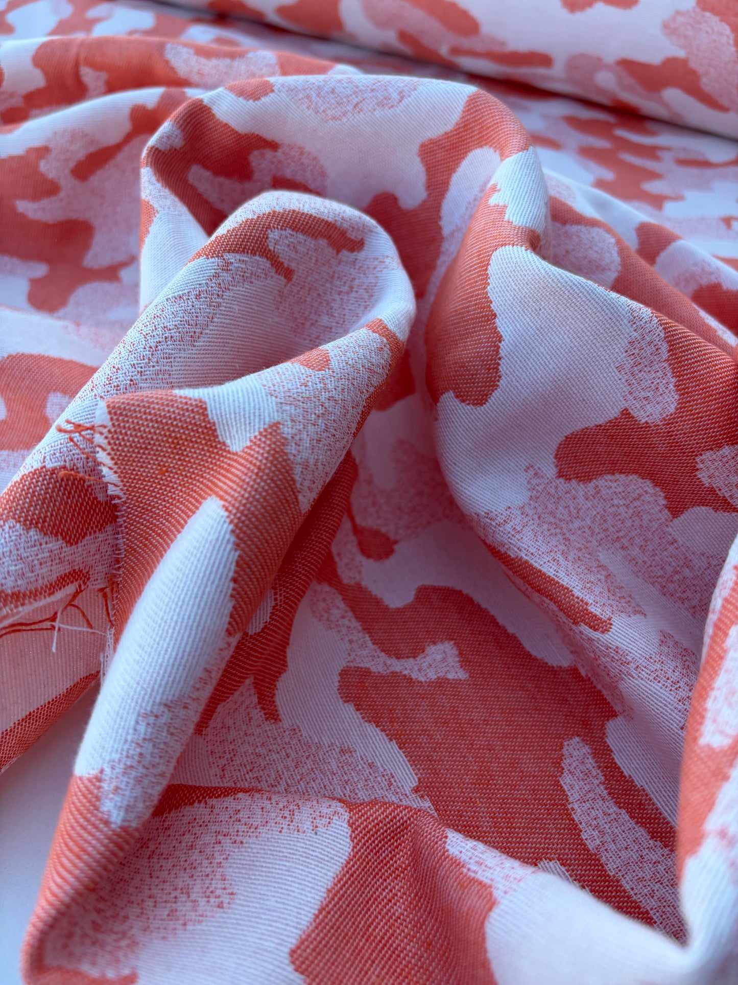 CHARLY 025 cotton jacquard camouflage orange
