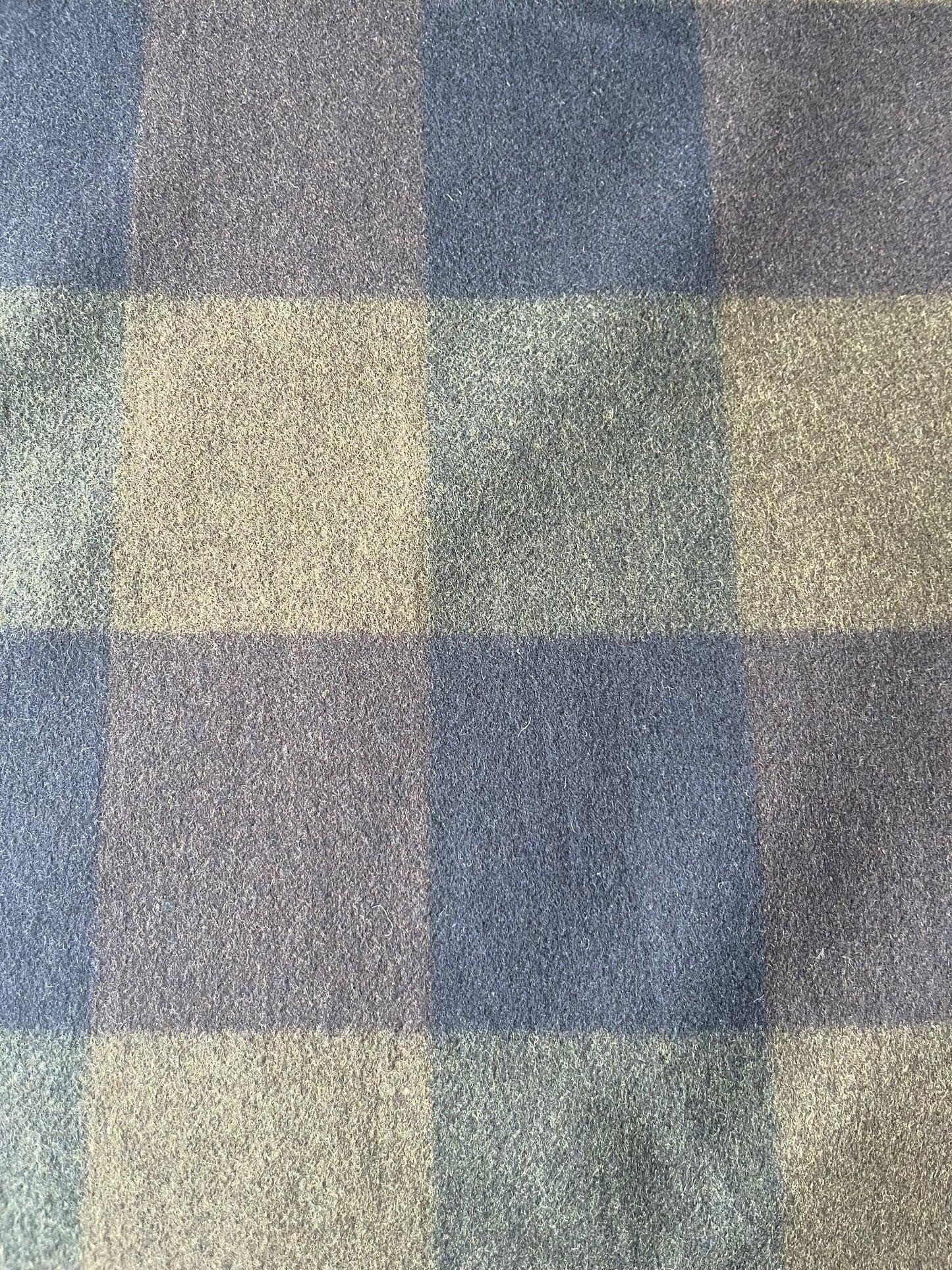 FENIX 001 heavy wool check coat fabric
