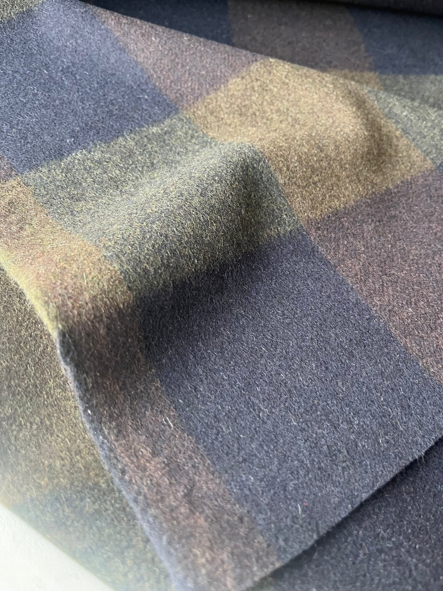 FENIX 001 heavy wool check coat fabric