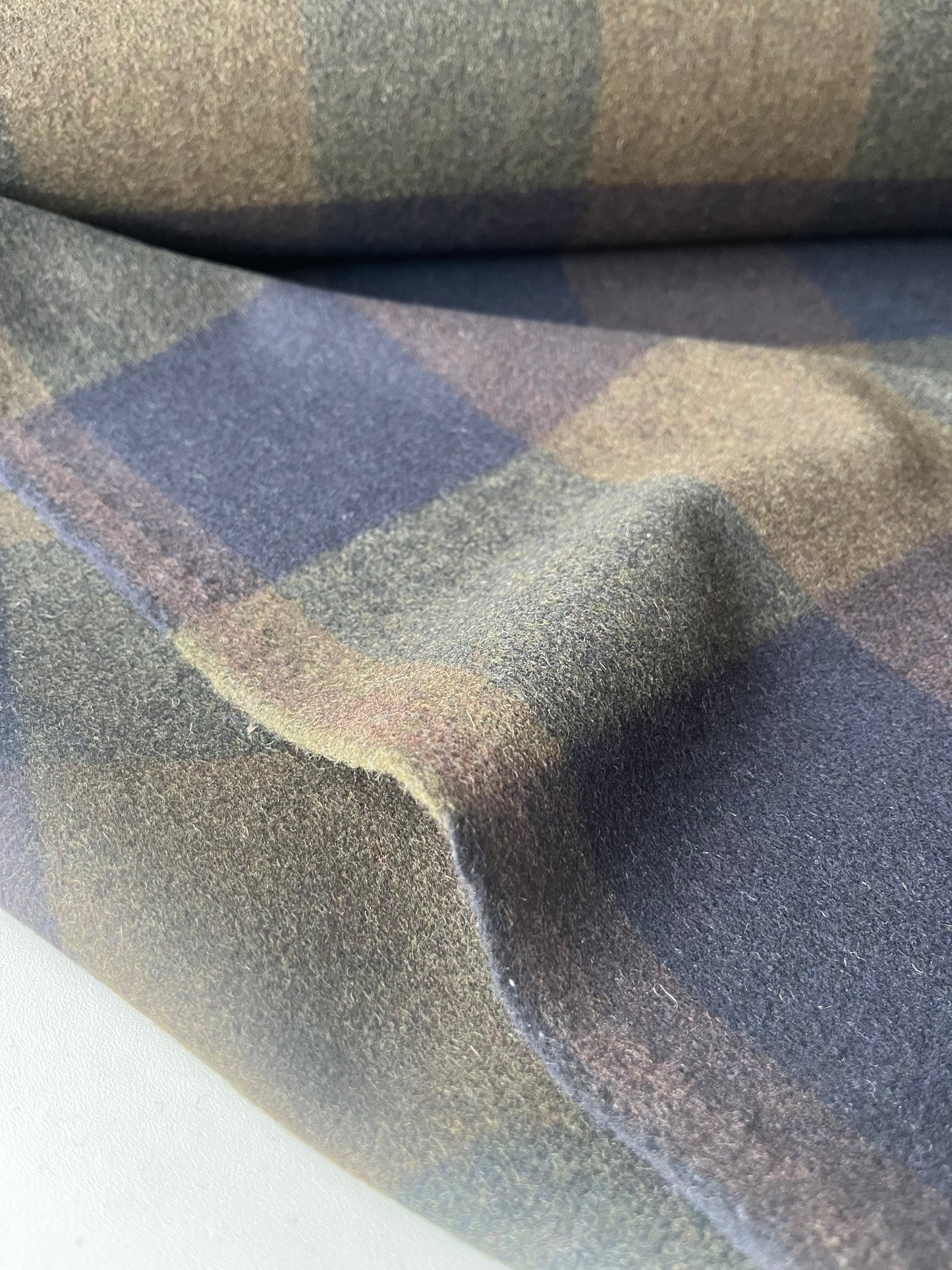 FENIX 001 heavy wool check coat fabric
