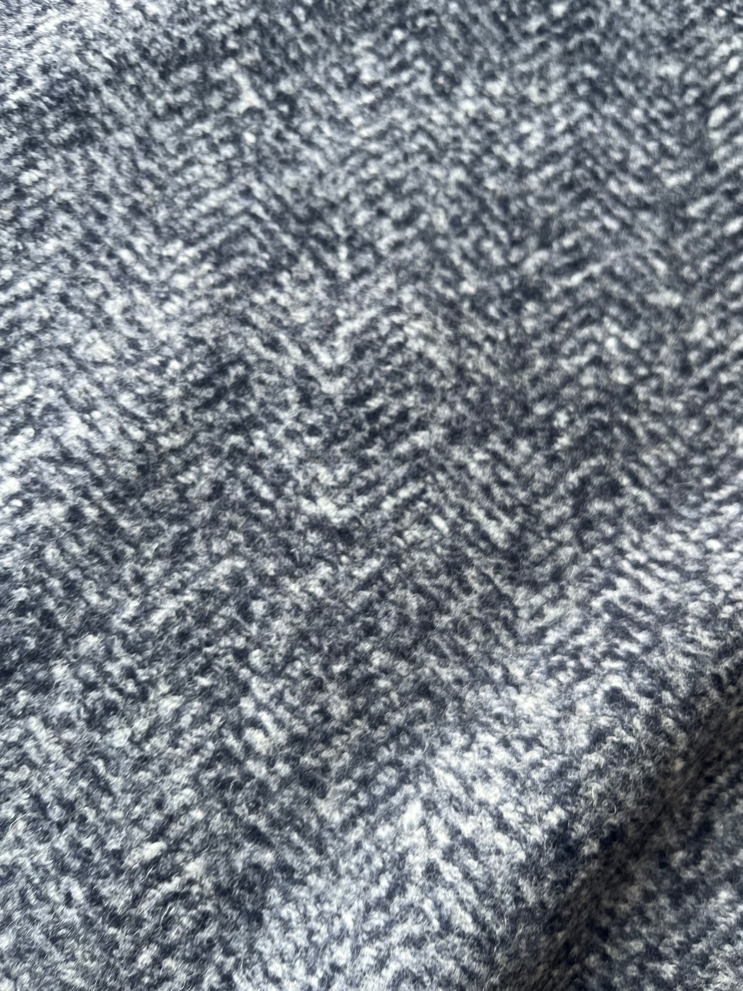 FENIX 004 heavy wool jersey herringbone navy/grey