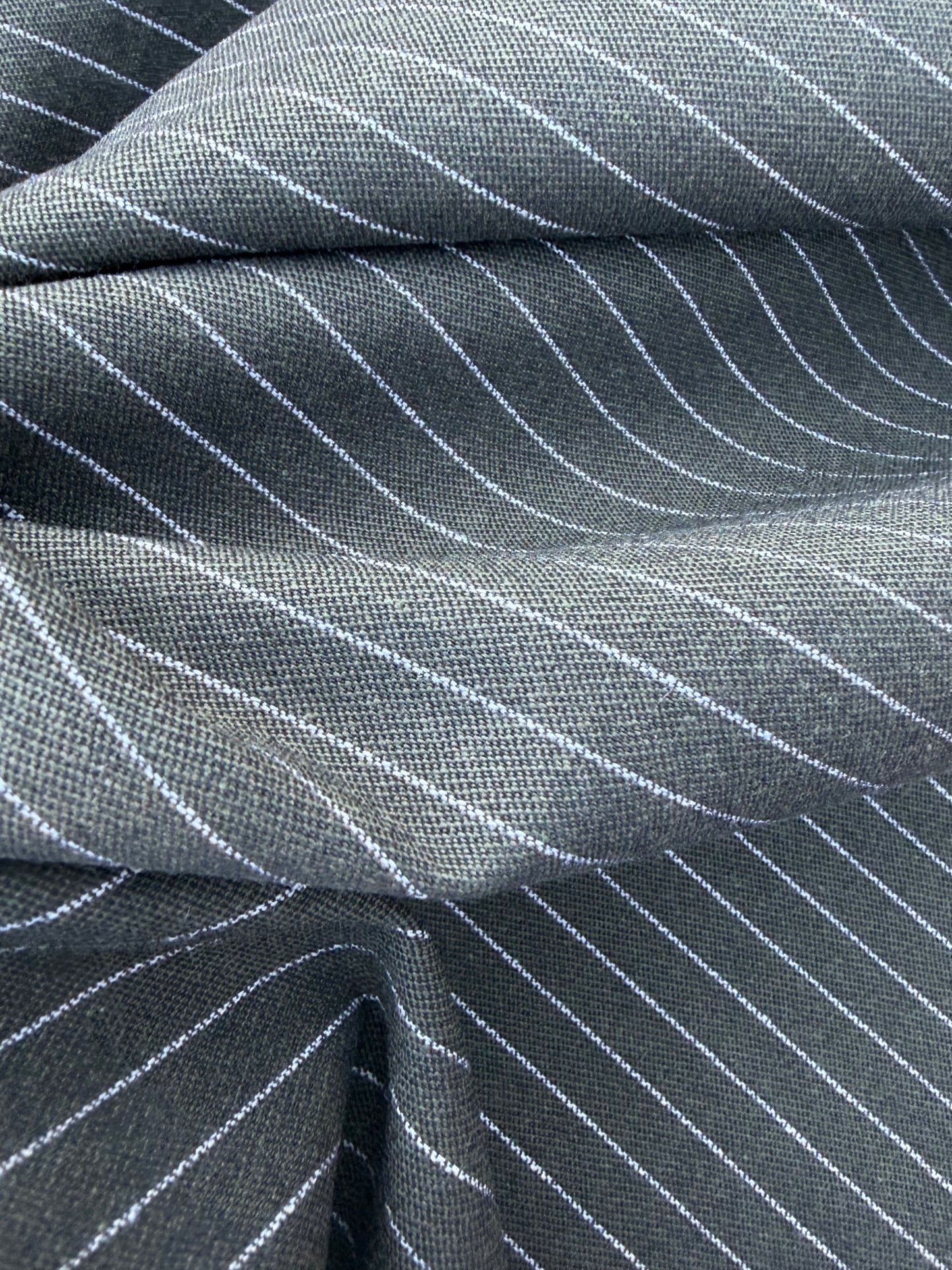 CHARLY 032 khaky/white pinstripe cotton stretch