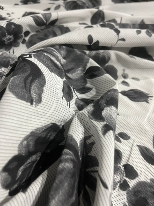 MOIRA 006 Canclini cotton stripe with roses