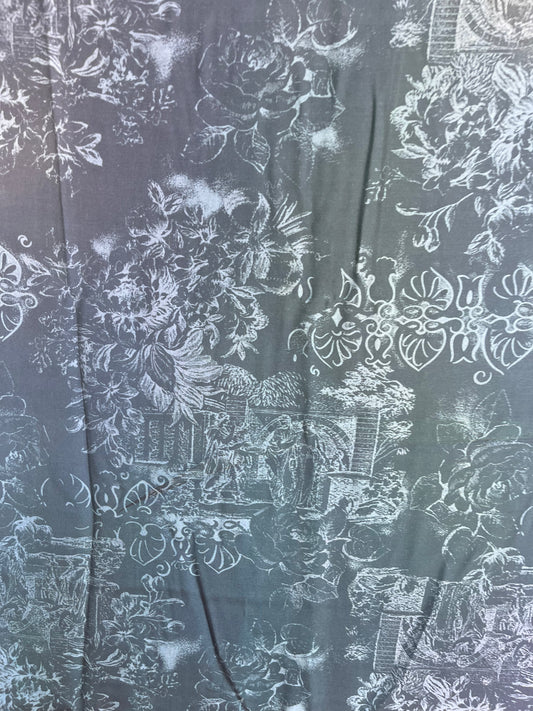 Solstice collection 4 cupro/viscose iridescent print