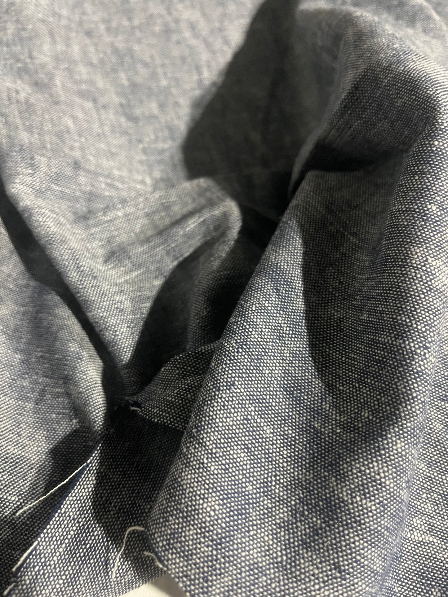 MOIRA 008 washed linen/cotton denim look