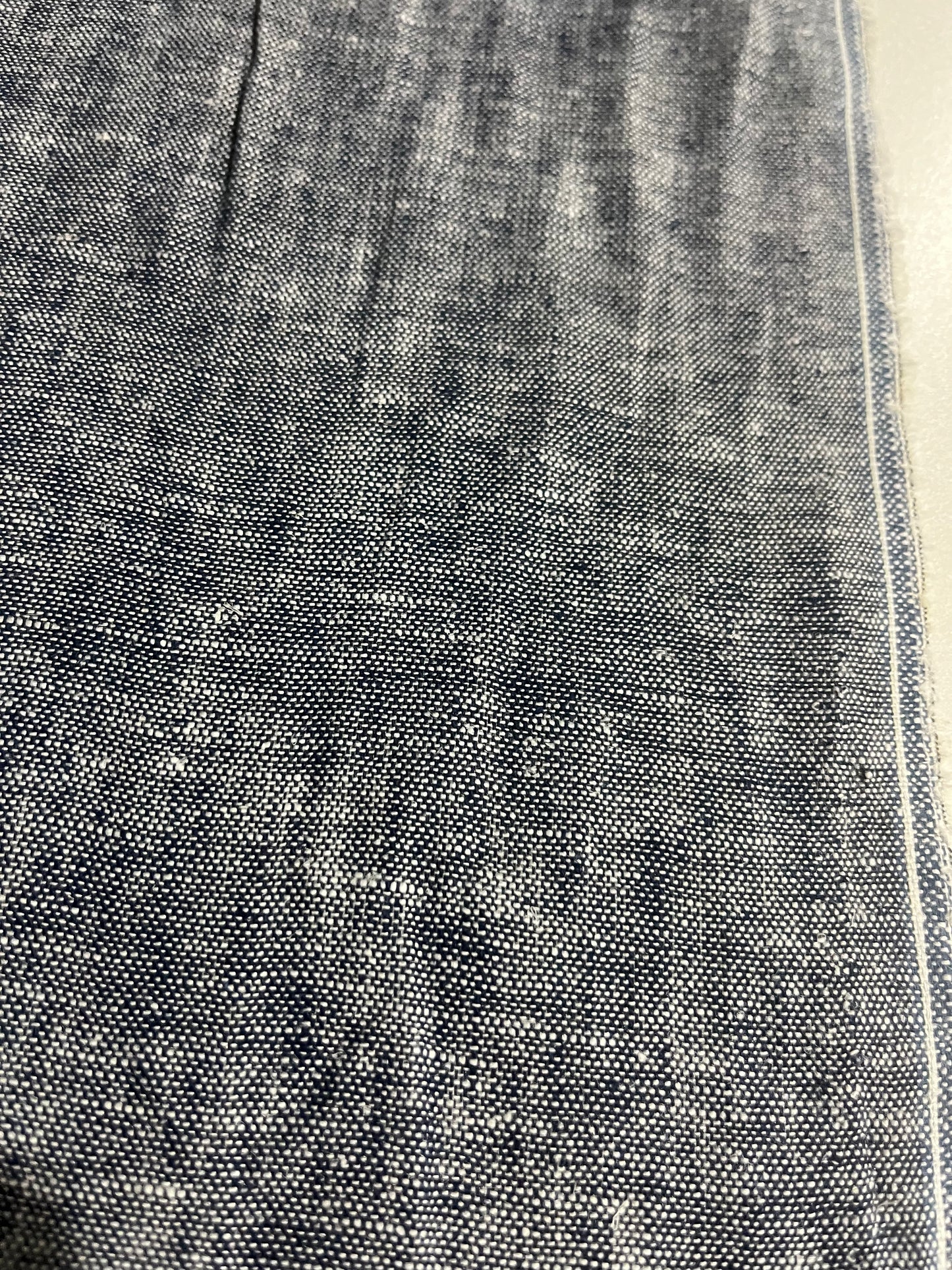 MOIRA 008 washed linen/cotton denim look