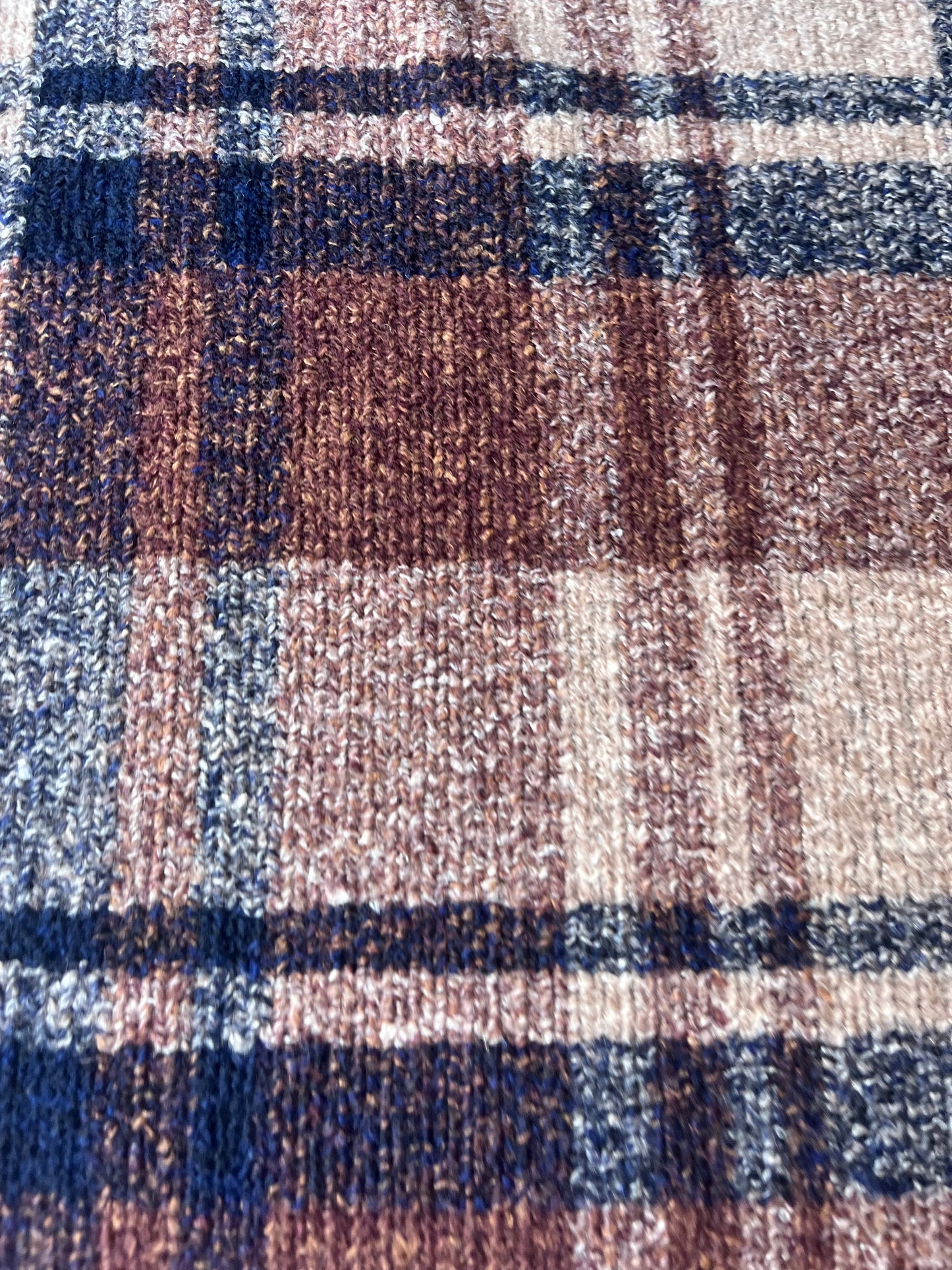 FENIX 011 heavy wool check brique/nvy