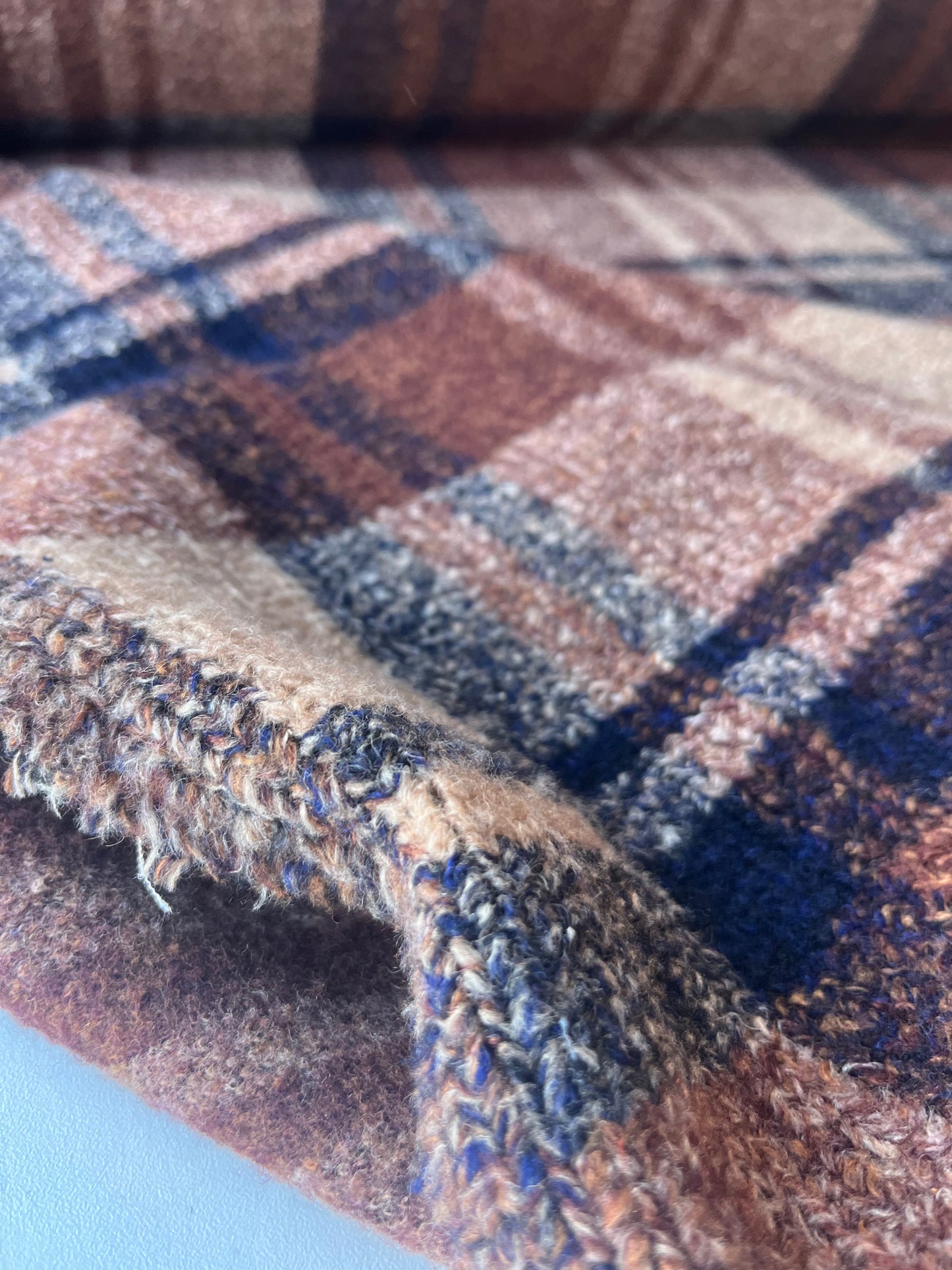 FENIX 011 heavy wool check brique/nvy