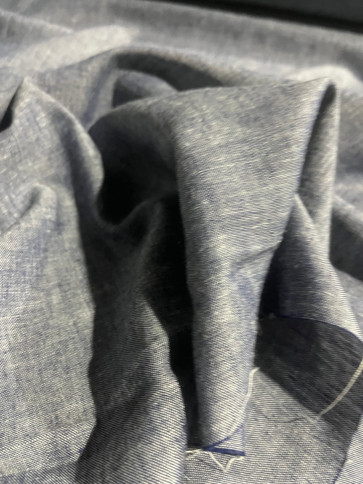 LC MOIRA 009 washed linen/viscose indigo