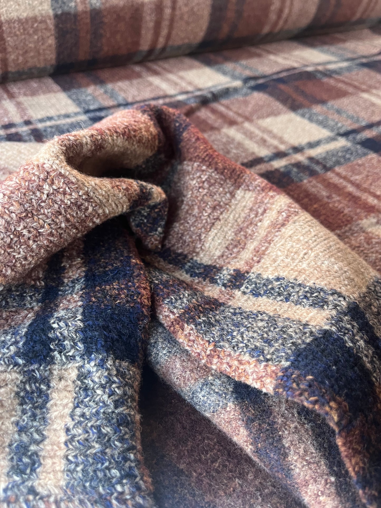 FENIX 011 heavy wool check brique/nvy