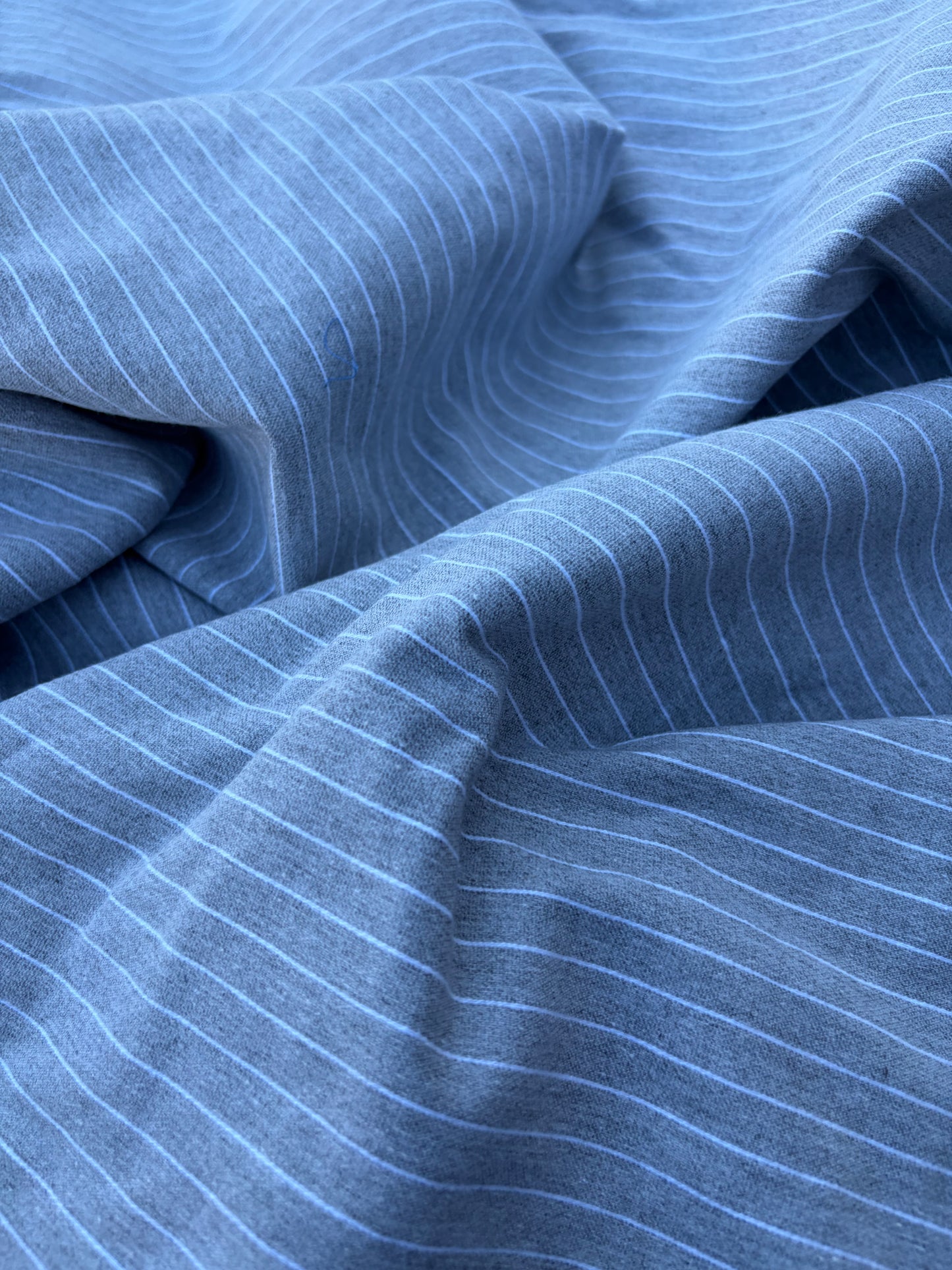 CHARLY 036 silver grey/white  pinstripe cotton stretch (Copy)