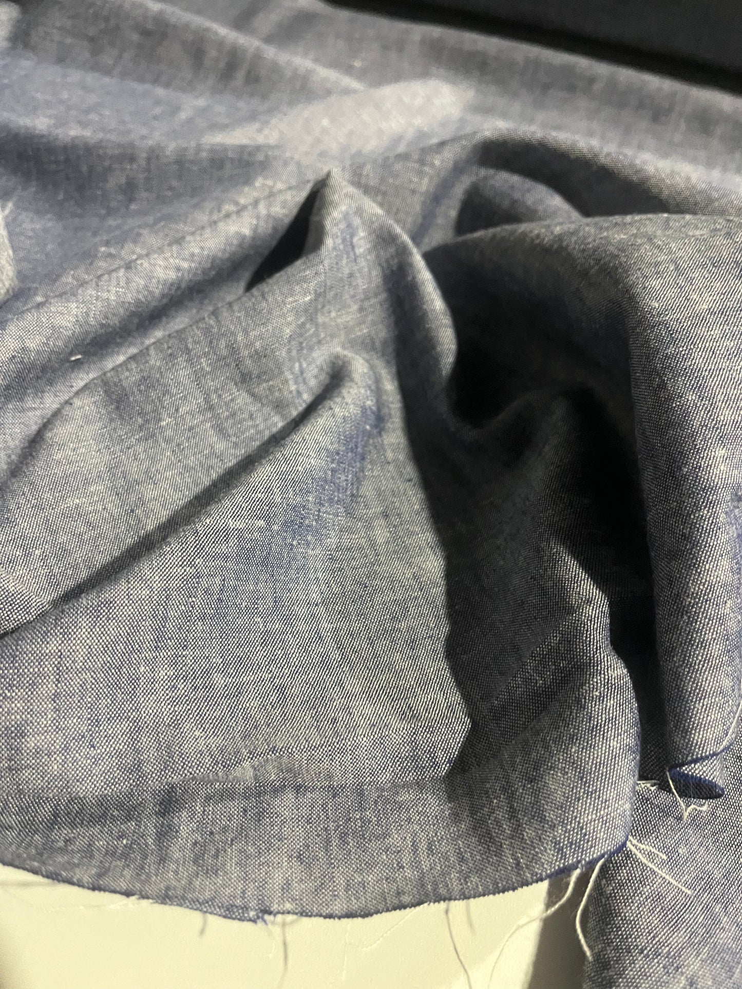 LC MOIRA 009 washed linen/viscose indigo