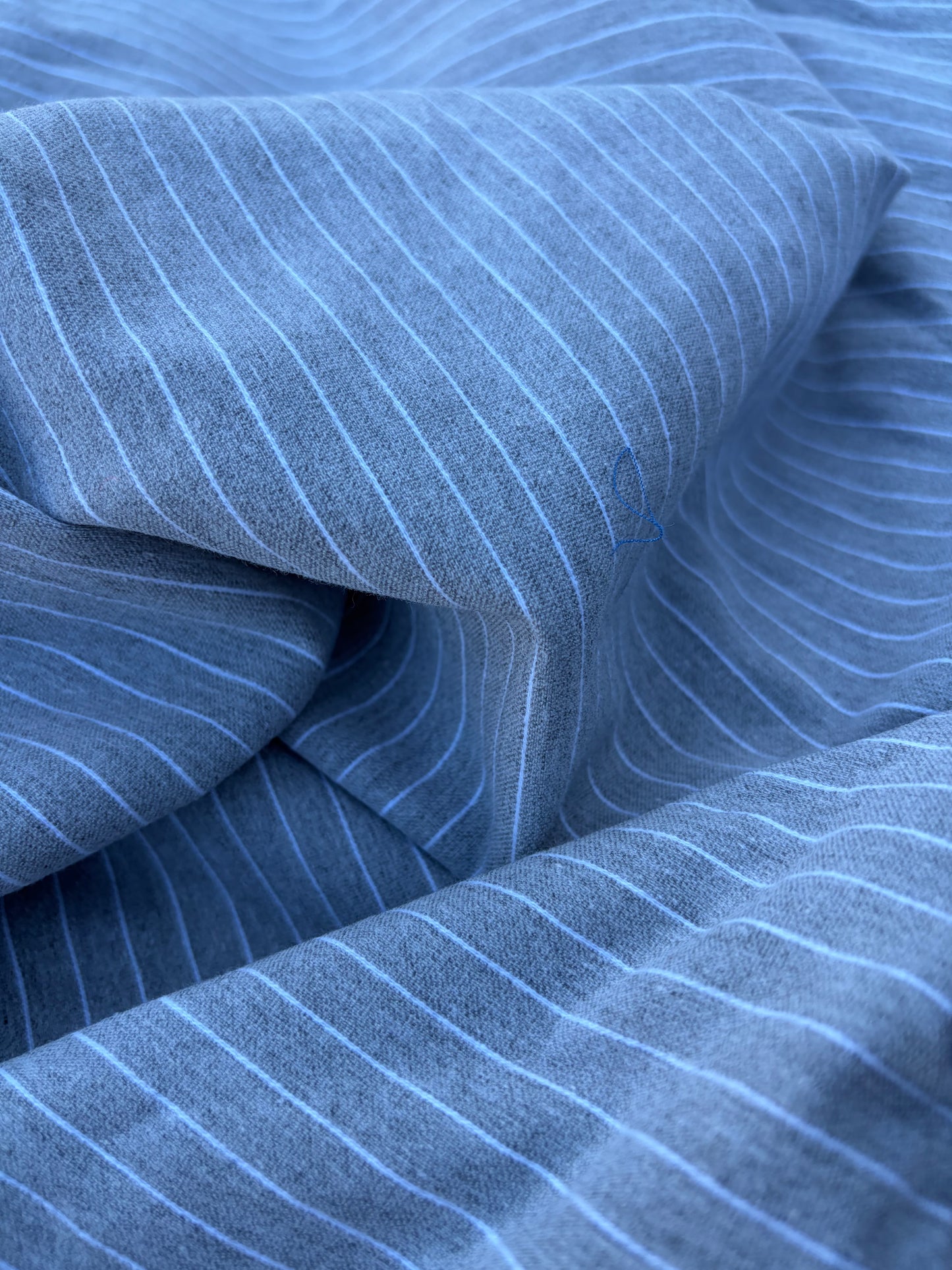 CHARLY 036 silver grey/white  pinstripe cotton stretch (Copy)