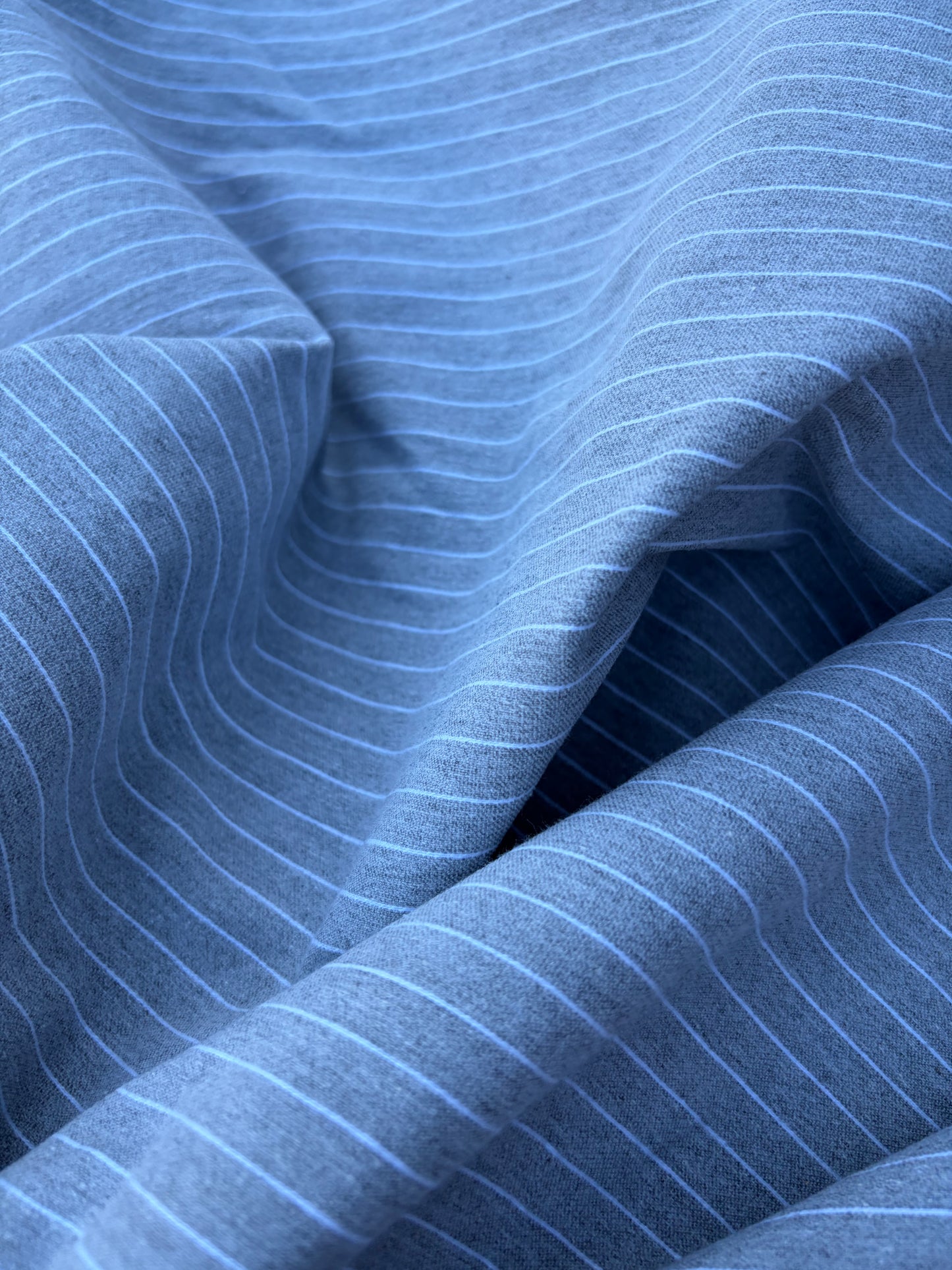 CHARLY 036 silver grey/white  pinstripe cotton stretch (Copy)