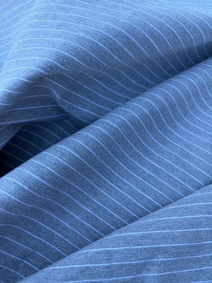 CHARLY 036 silver grey/white  pinstripe cotton stretch (Copy)