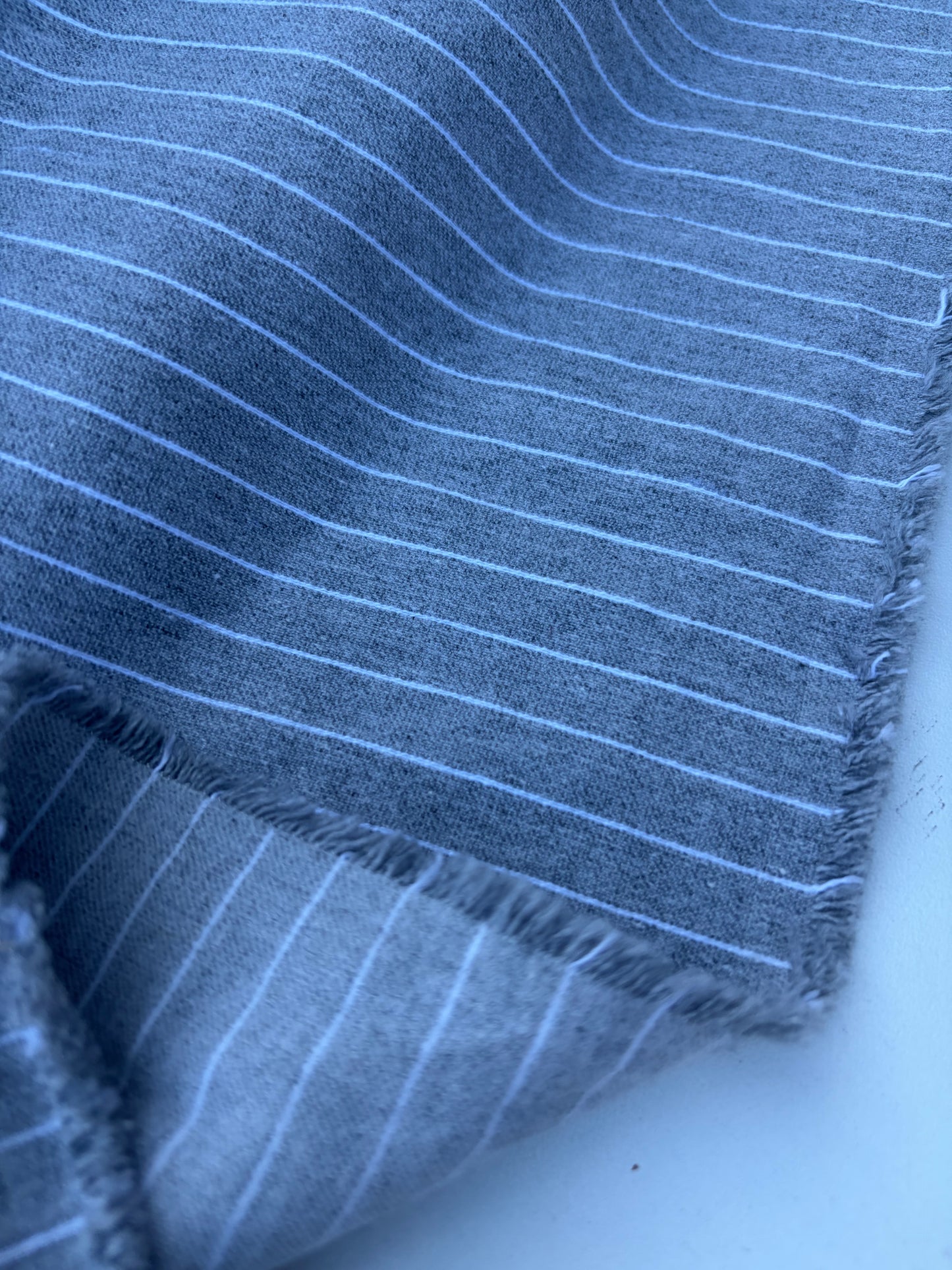 CHARLY 036 silver grey/white  pinstripe cotton stretch (Copy)