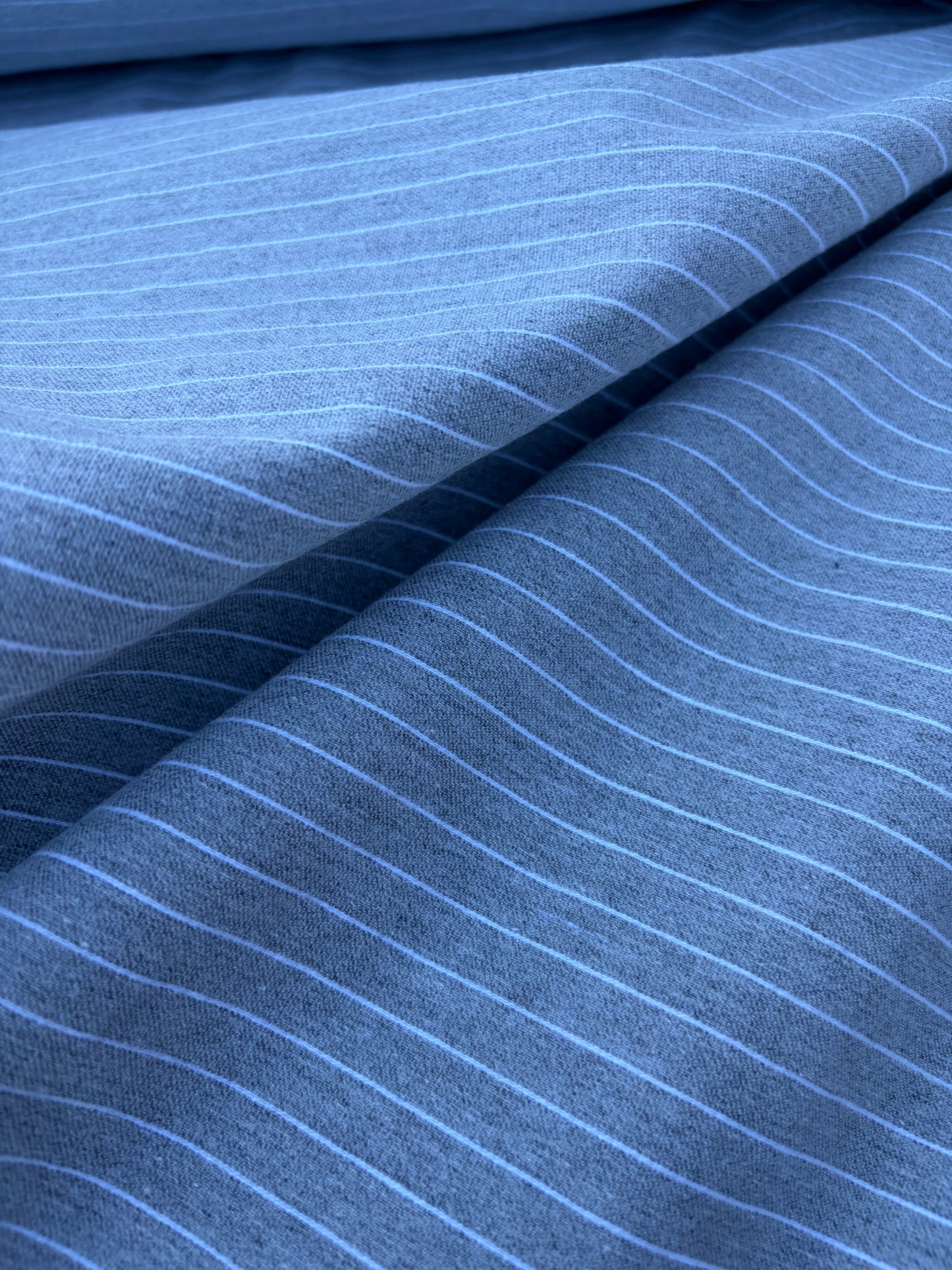 CHARLY 036 silver grey/white  pinstripe cotton stretch (Copy)