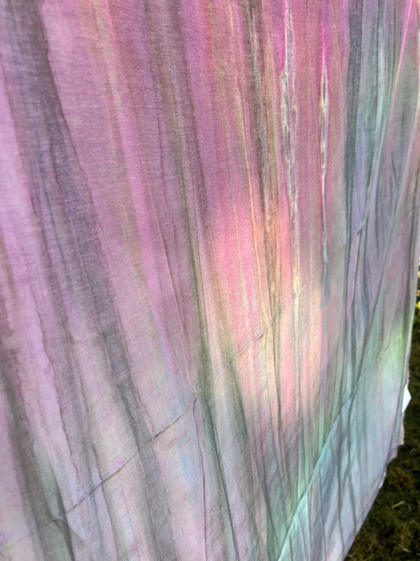 Solstice collection 6 cupro/viscose tie dye fabric