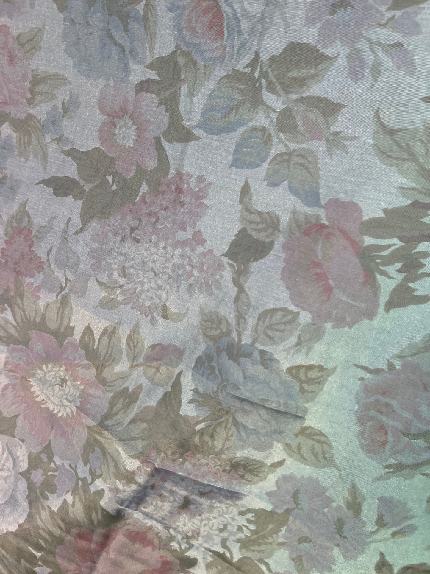 Solstice collection 7 cupro/viscose changeant summer dark flowers