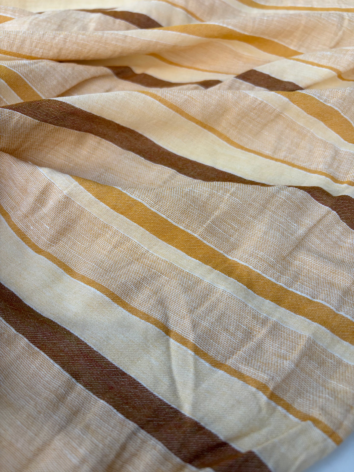 DANTE 027 midweight cotton/linnen jacquard yellow stripe