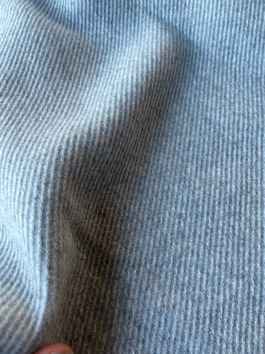 FENIX 015 double face wool grey tricotine coat fabric