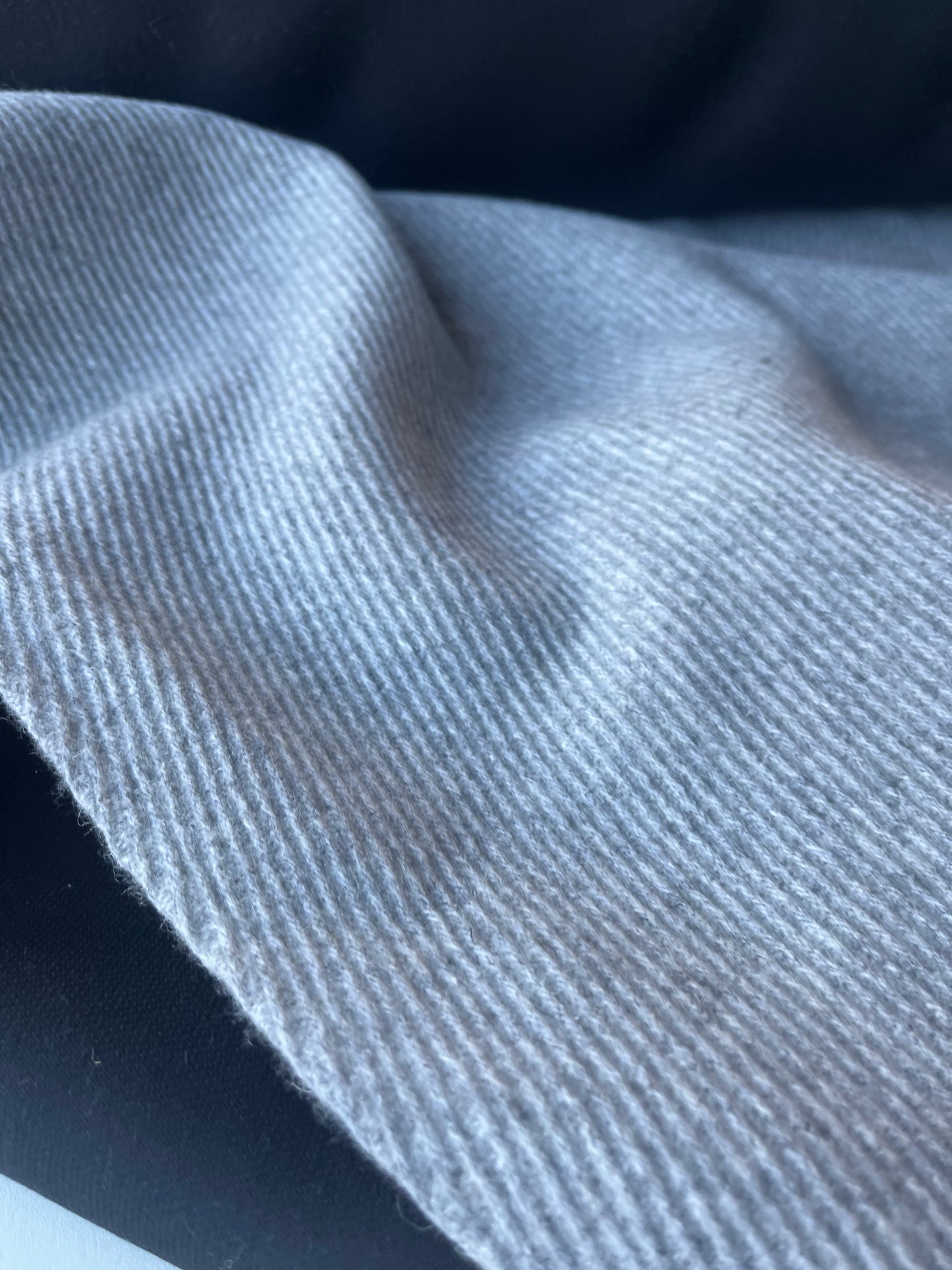 FENIX 015 double face wool grey tricotine coat fabric