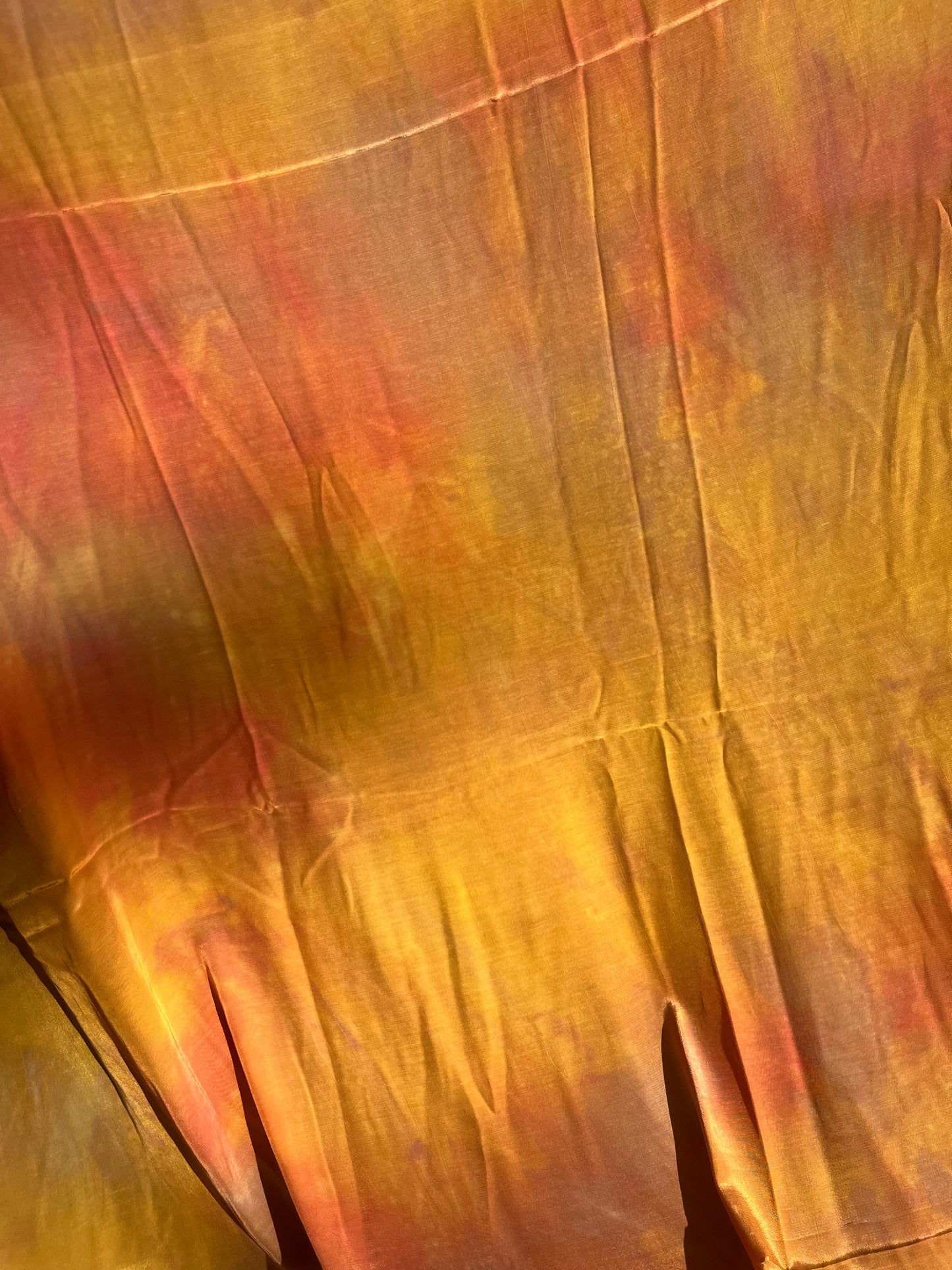 Solstice collection 8 cupro/viscose tie-dye orange