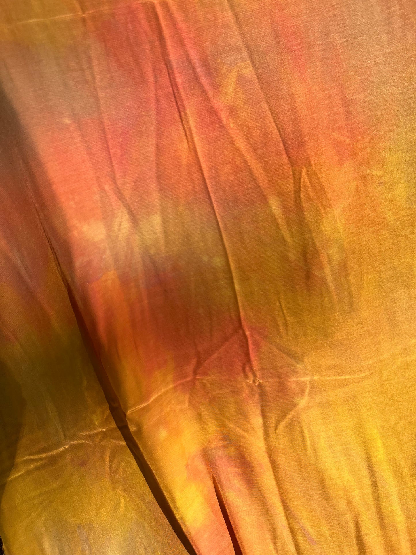 Solstice collection 8 cupro/viscose tie-dye orange