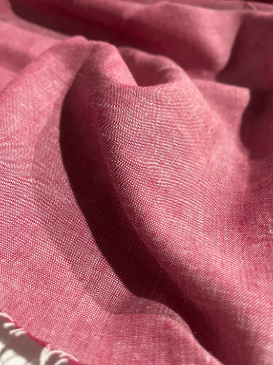 LC MOIRA 016 washed linen/viscose framboise