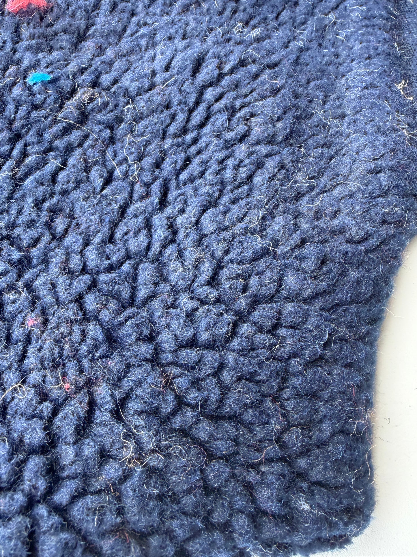 DARREN 001 navy wool bouclette