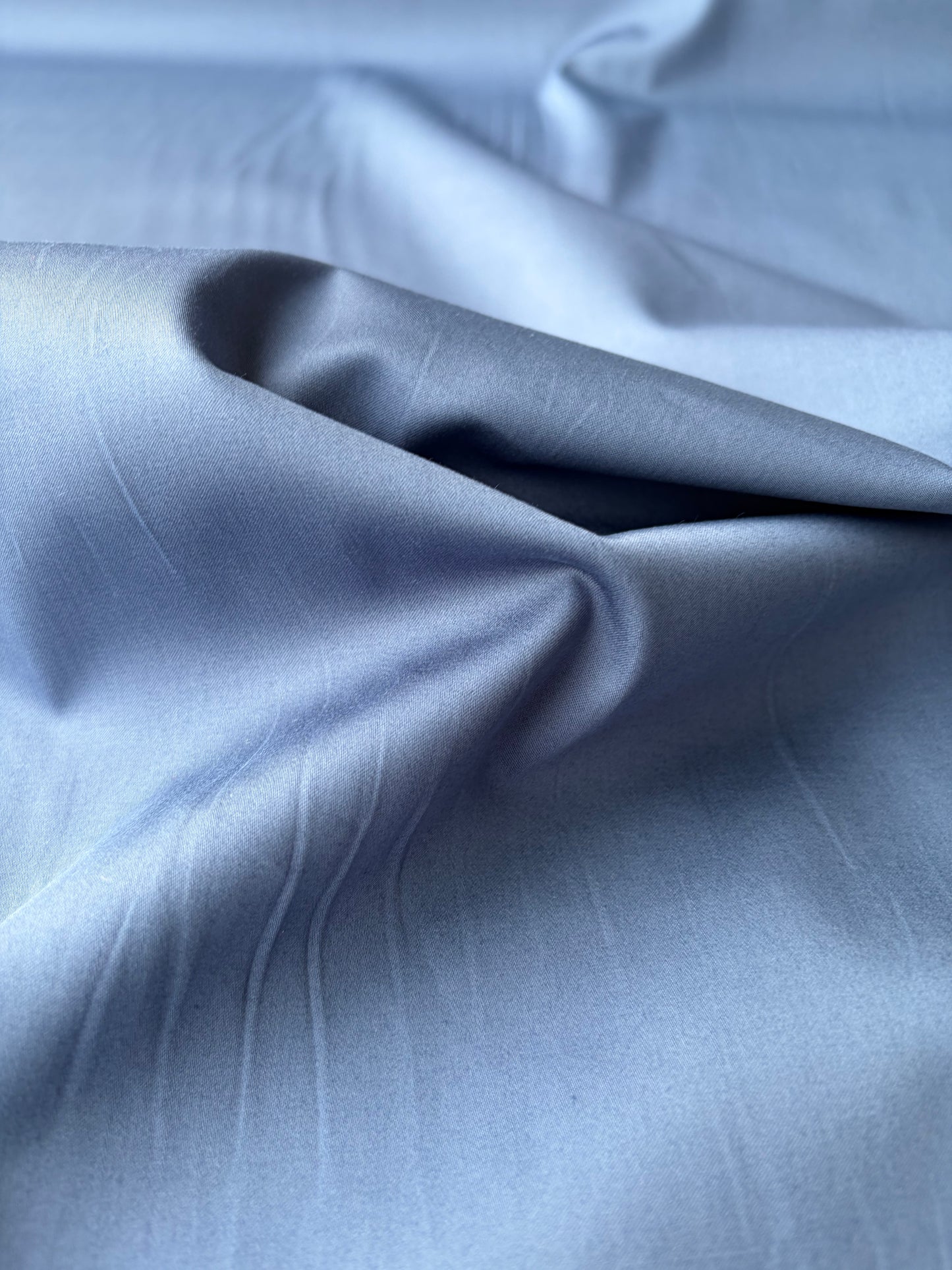 DARREN 003 steel blue cotton satin stretch