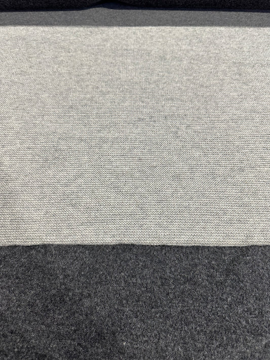 Flip Side 205 wool dark grey jersey cable structure grey