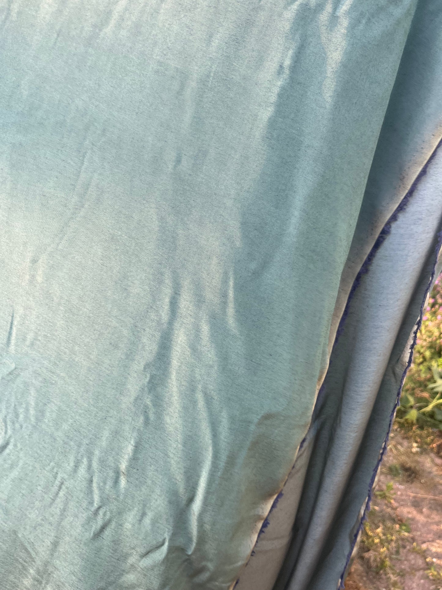 Solstice collection 18 cupro/viscose green/grey sauge fabric