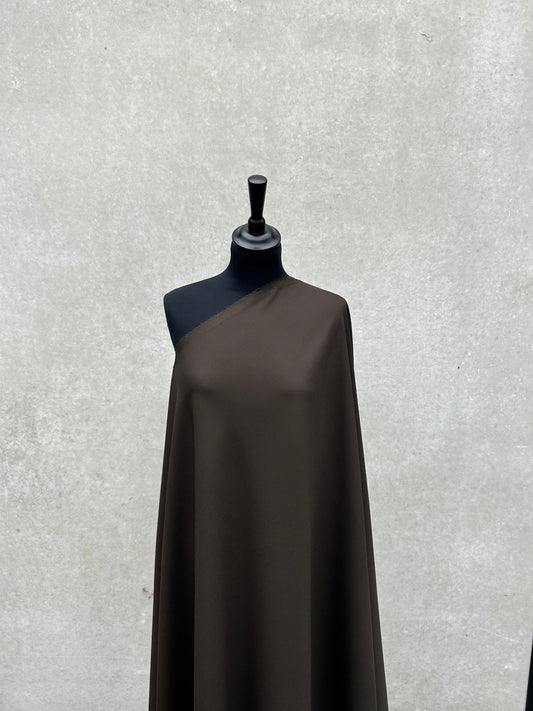 PREM10014 Loro Piana light wool gabardine brown