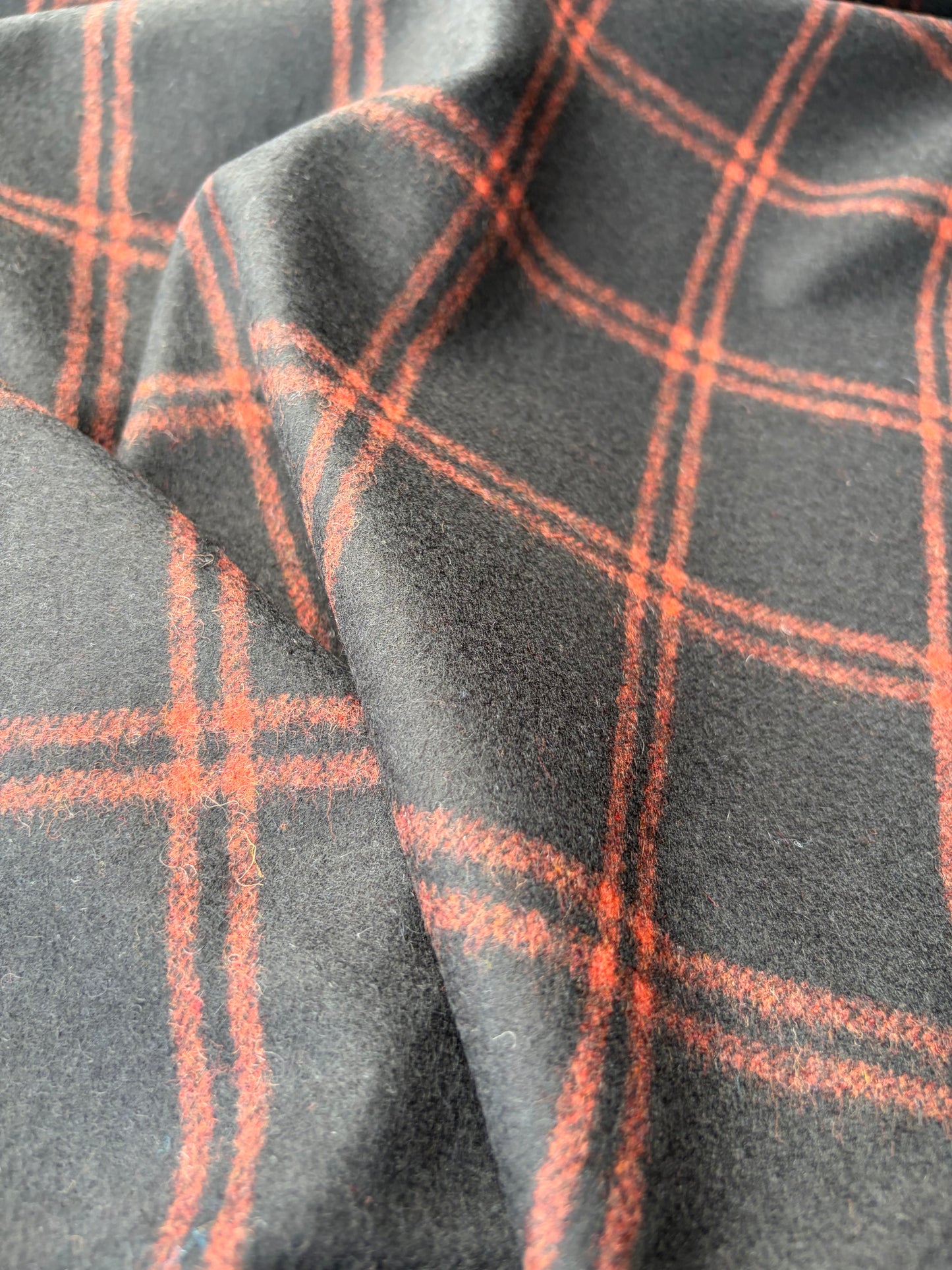 DARREN 006 brown checkered wool flannel
