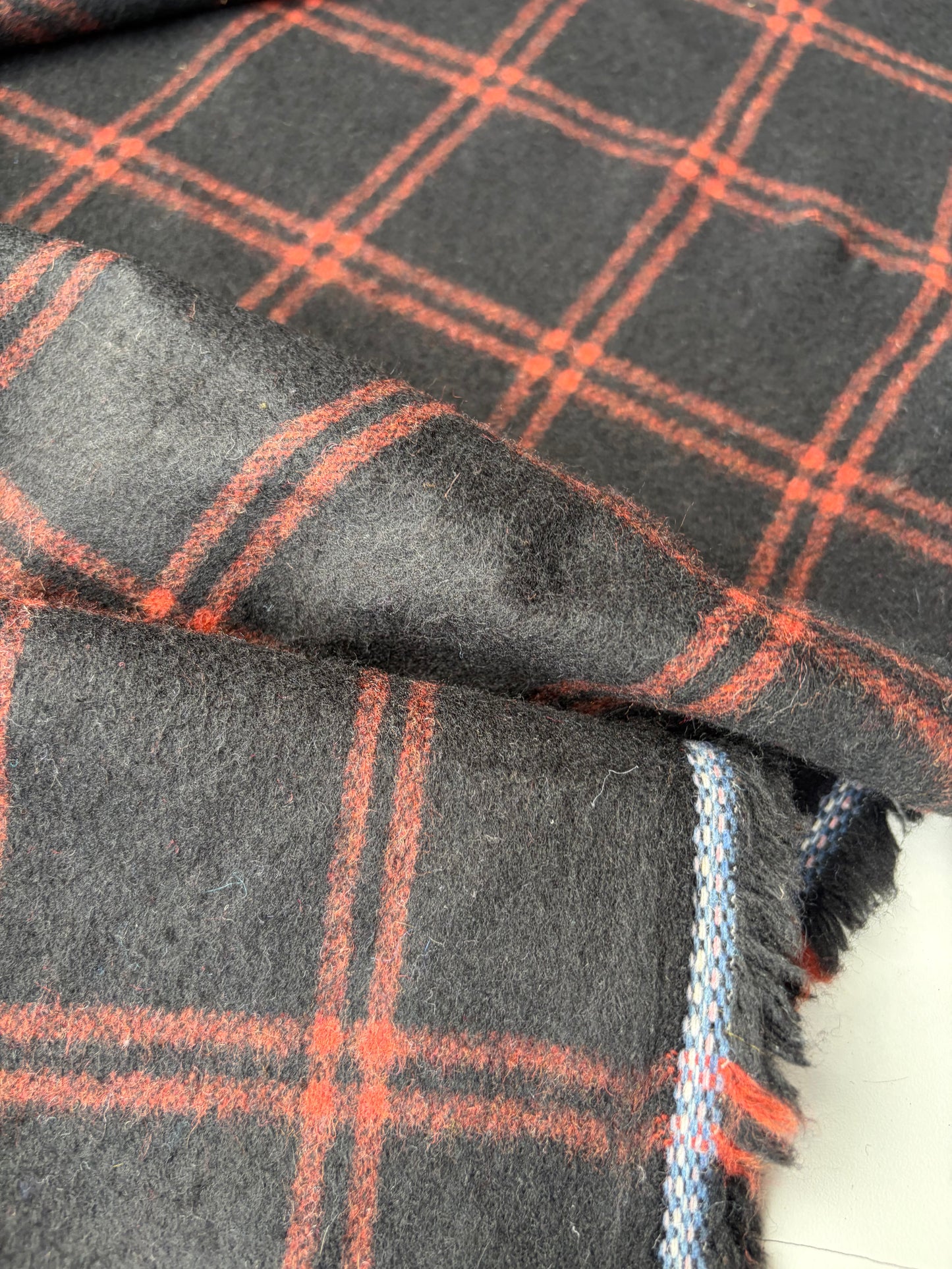 DARREN 006 brown checkered wool flannel