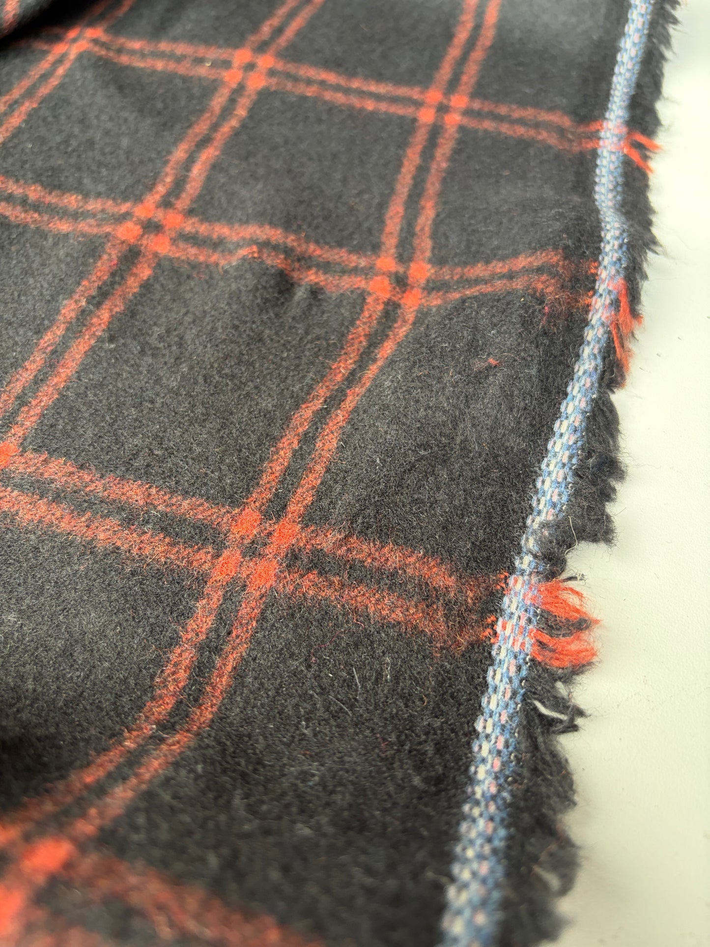DARREN 006 brown checkered wool flannel