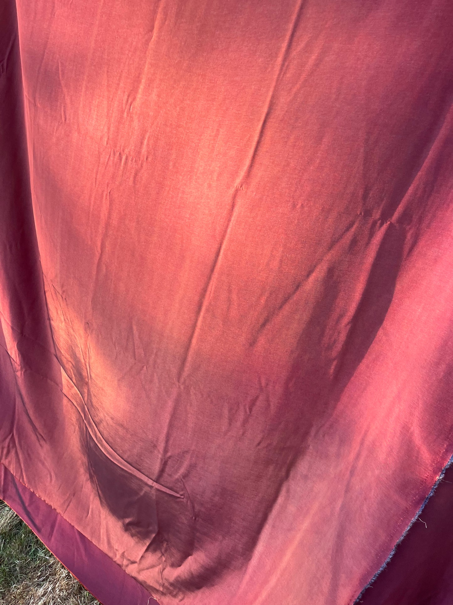 Solstice collection 19 cupro/viscose purple/burgundy changeant fabric