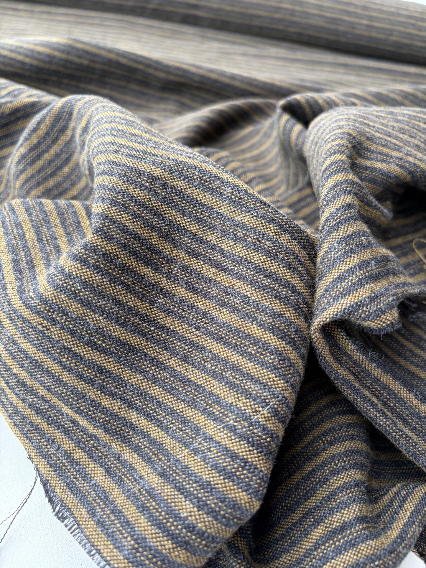 DARREN 007 grey/cognac striped wool
