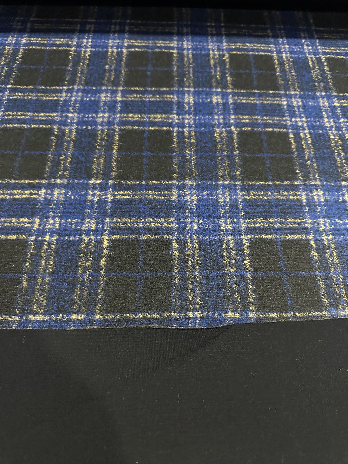 Flip side 260 Blue/Black check double face Dark Blue