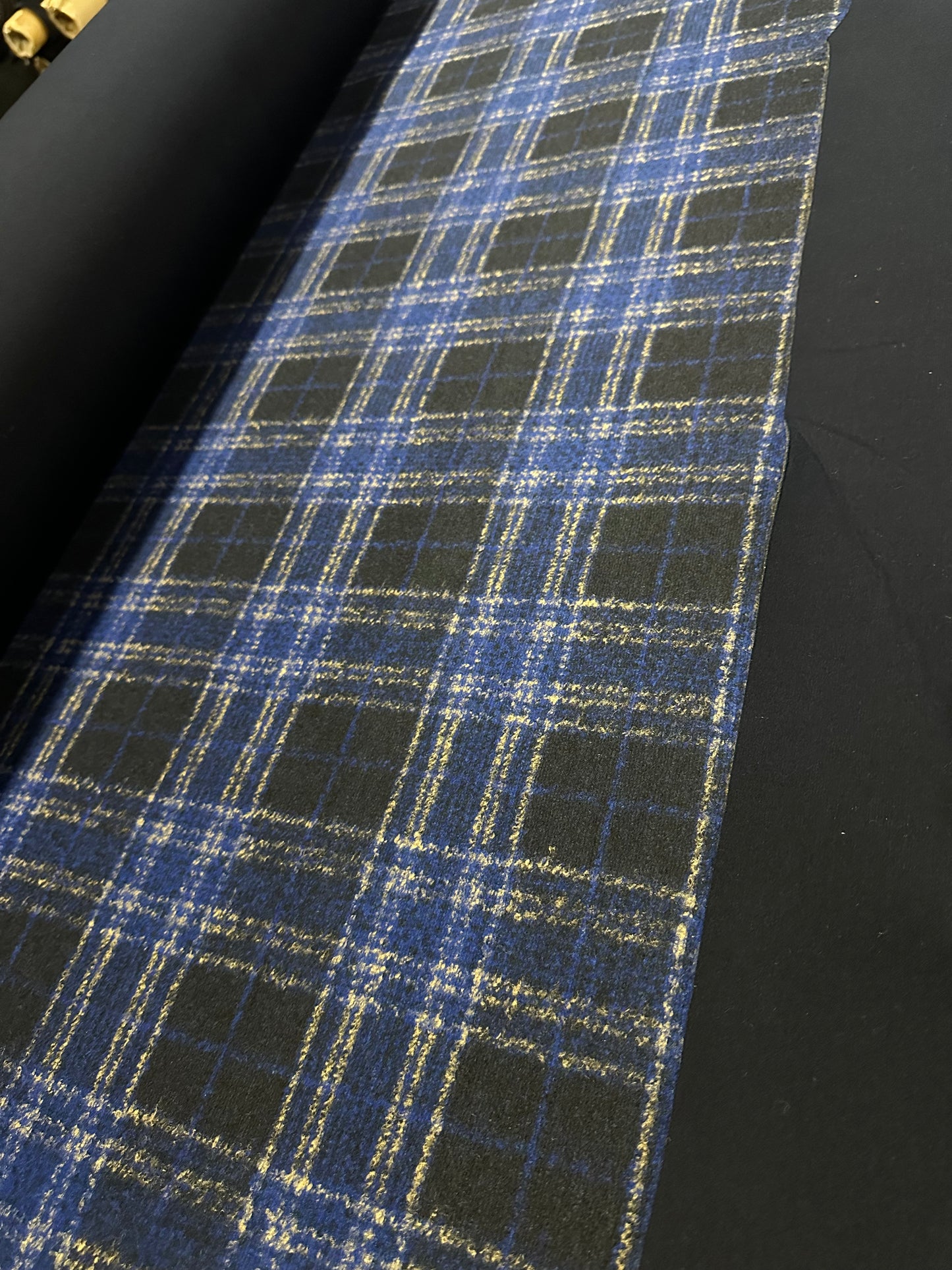 Flip side 260 Blue/Black check double face Dark Blue