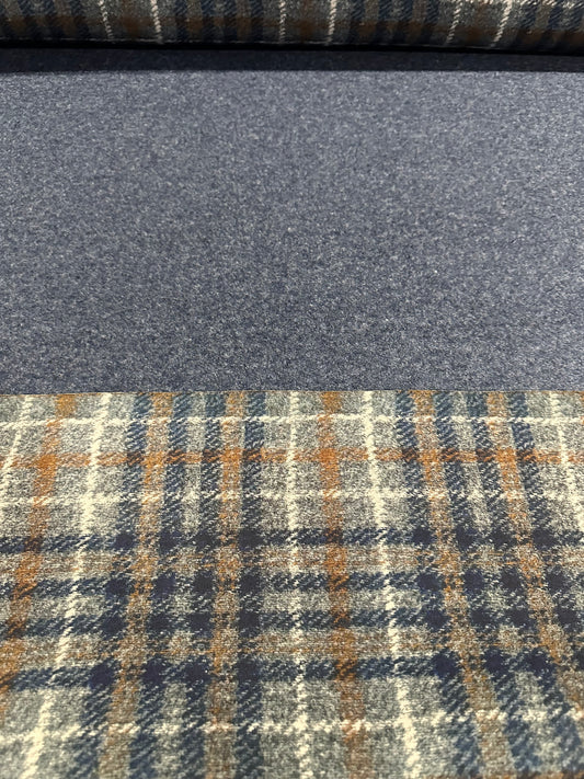 Flip side 275 bronze/ blue check double face blue