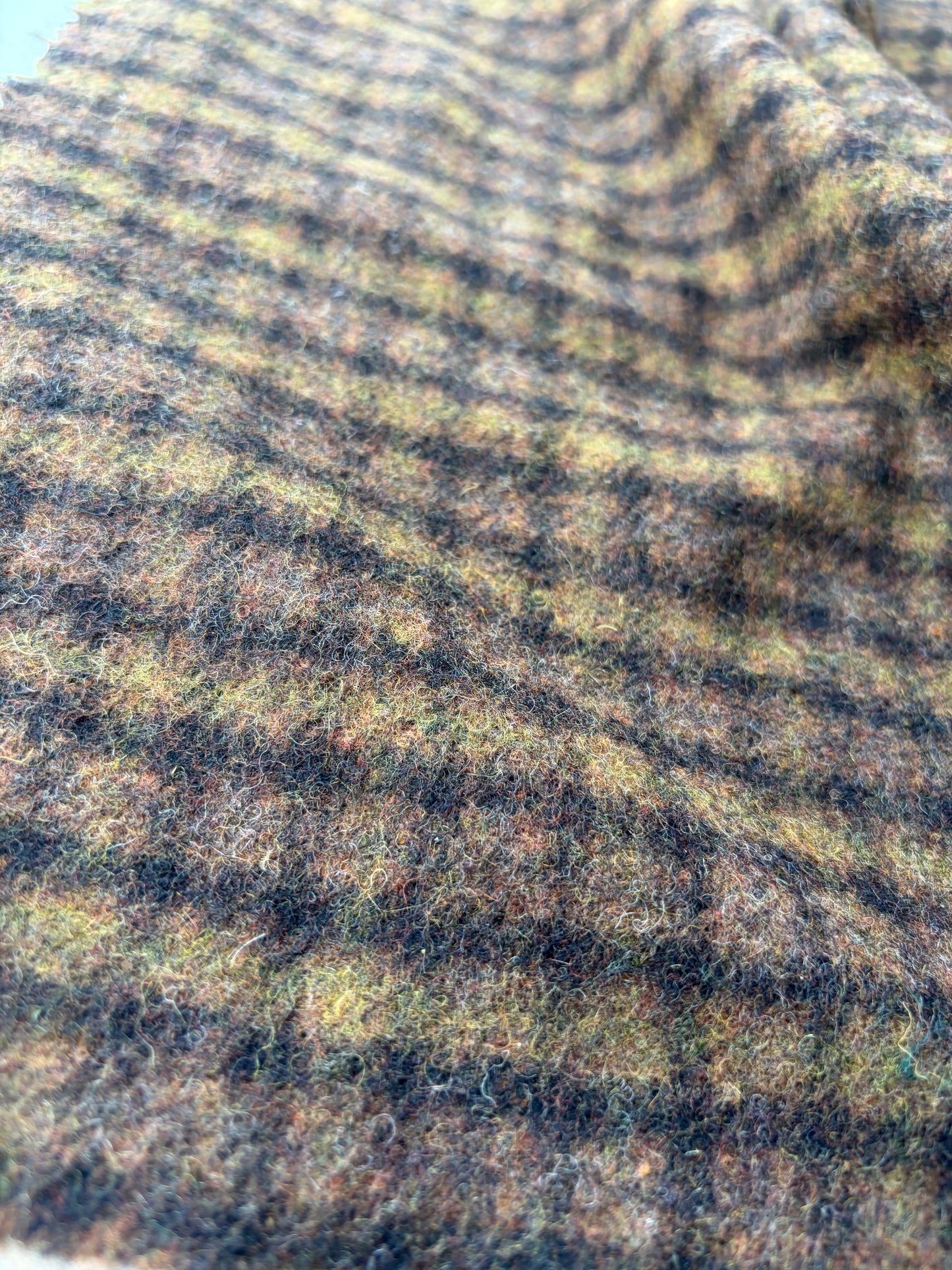 DARREN 009 cognac/brown checkered carded wool
