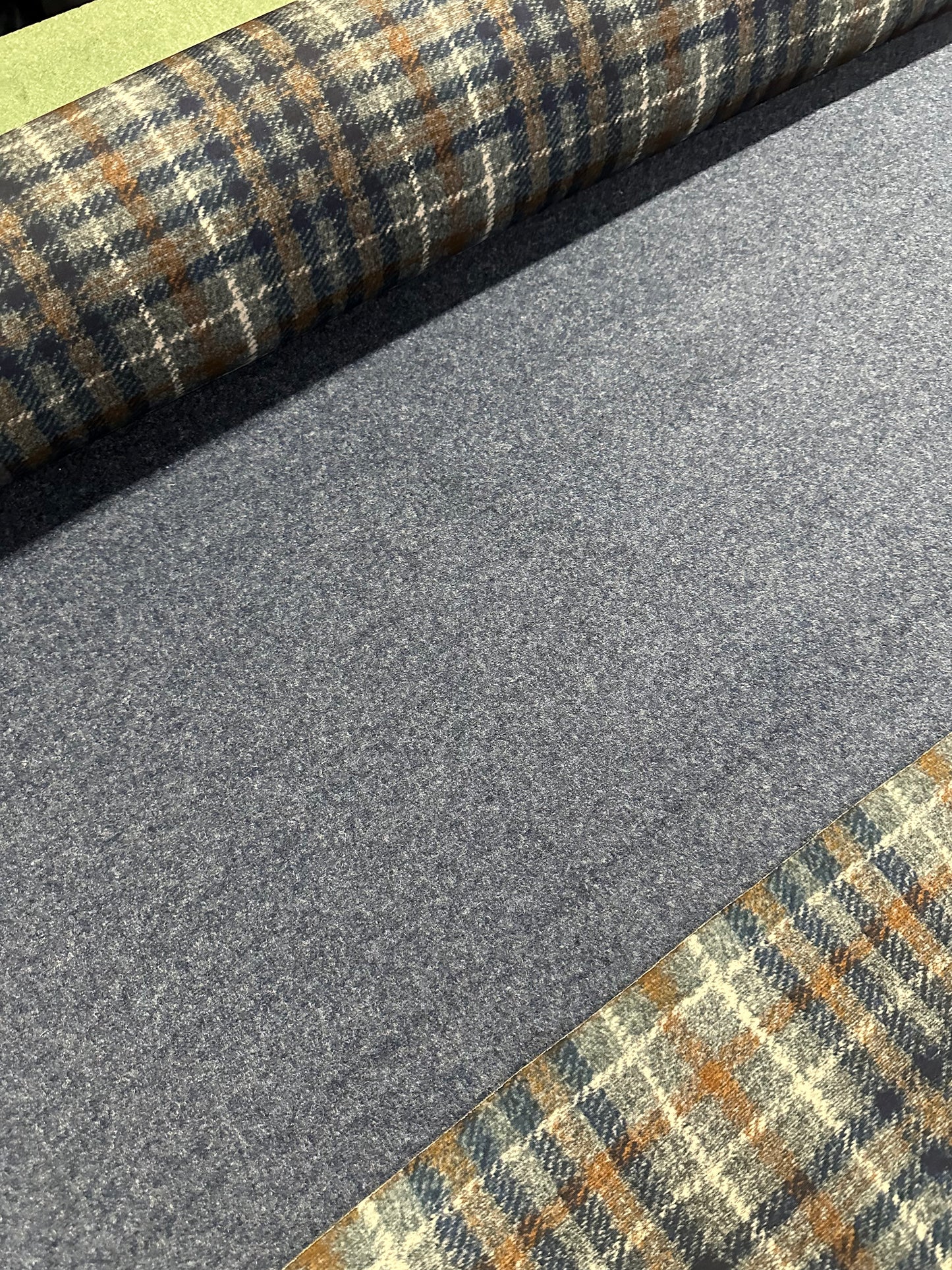 Flip side 275 bronze/ blue check double face blue