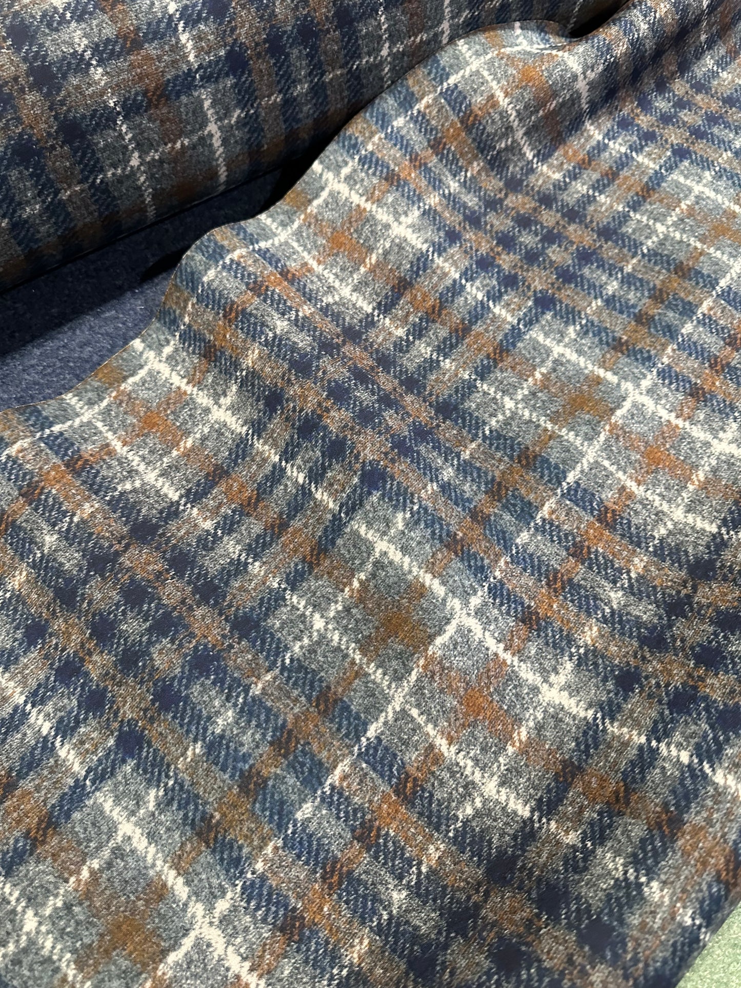 Flip side 275 bronze/ blue check double face blue