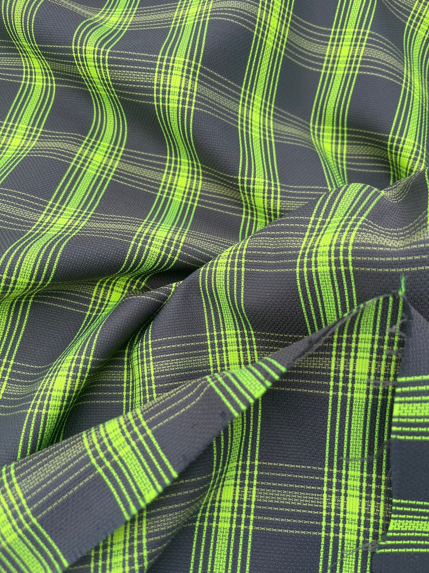 AMOS 009 heavy cotton check fluo