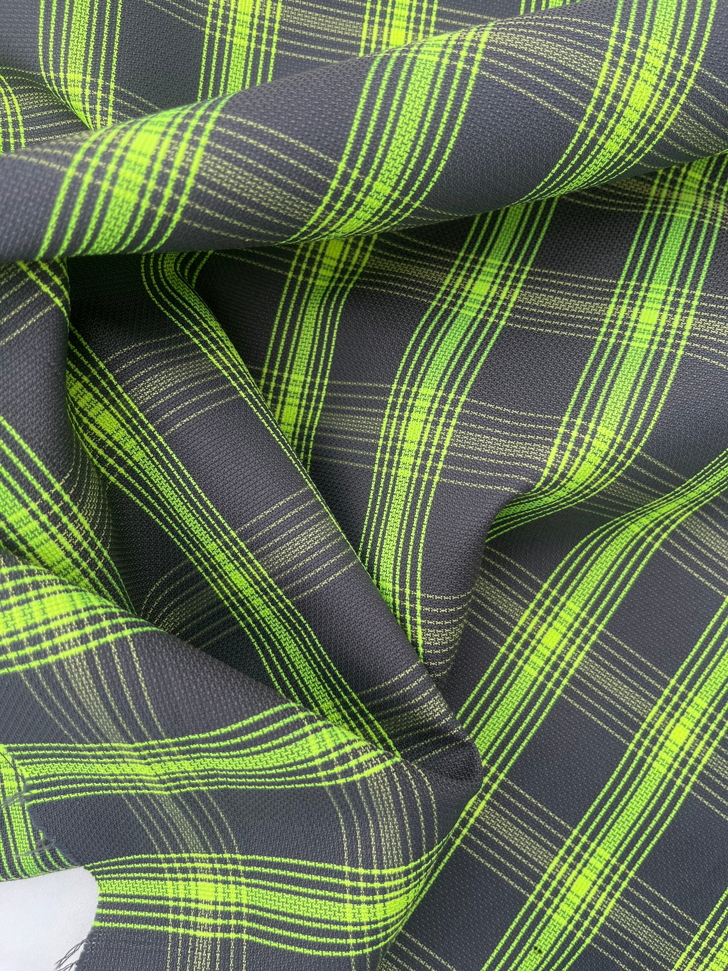 AMOS 009 heavy cotton check fluo