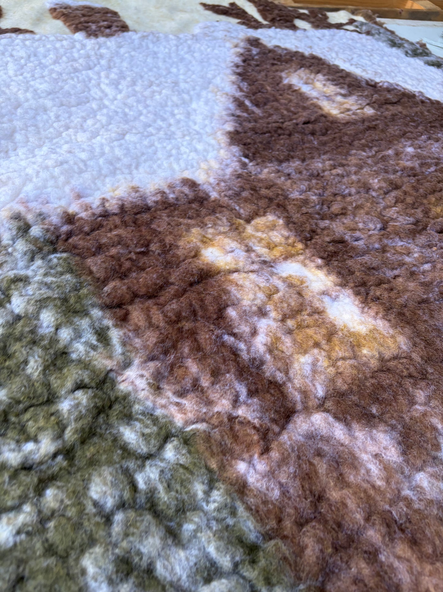 DARREN 010 heavy boiled wool plaid "snowy house"